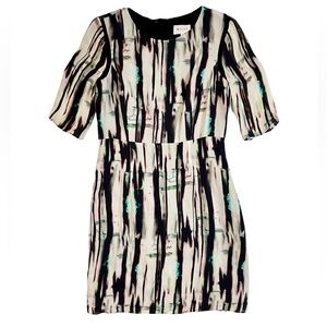 Milly Watercolor Print Silk Mini Dress Size 6
